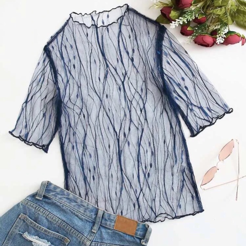 ⭐️ Sexy Transparent Fun Design Mesh Layering - Picture 2 of 11